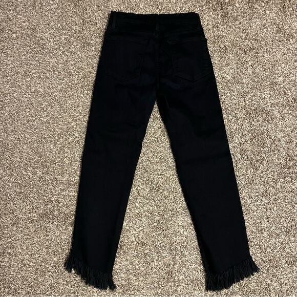 Frame Le High Byxbee Fringe Hem Skinny Jeans Size 27 - Picture 5 of 10